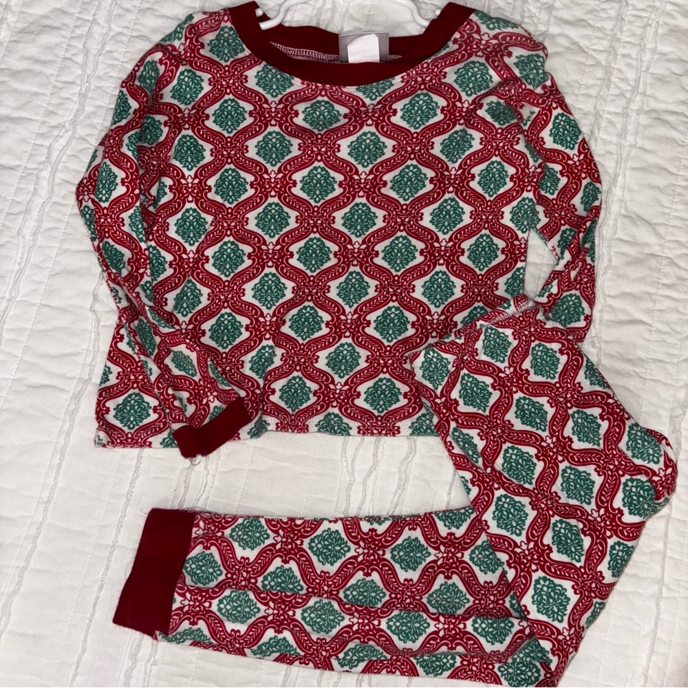 Mad Sky red and green pattern pajama set